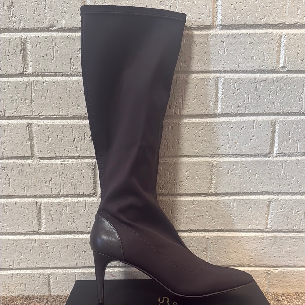 Charles By Charles David Dark Brown Knee-High Stiletto Boots